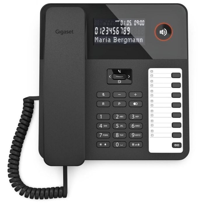 Gigaset DESK 600 Teléfono Fijo con Cable, Pantalla LC, 7 Teclas de Marcación Rápida, Agenda, Negro 4 Gigaset DESK 600 Teléfono Fijo con Cable, Pantalla LC, 7 Teclas de Marcación Rápida, Agenda, Negro 4