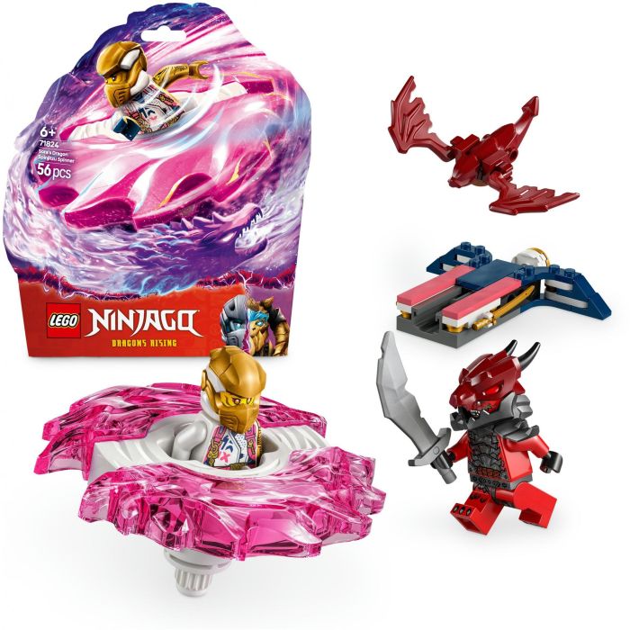 LEGO 71824 Spinner Spinjitzu Dragón de Sora Ninjago | Set Juguete con 2 Minifiguras Sora y Guerrero Dragónido +6 años 13 LEGO 71824 Spinner Spinjitzu Dragón de Sora Ninjago | Set Juguete con 2 Minifiguras Sora y Guerrero Dragónido +6 años 13