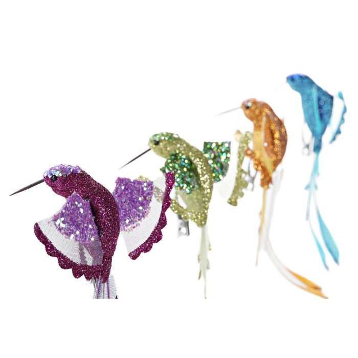 DKD Home Decor Decoración Navidad Alpina Colibrí Foam Poliéster Surtido Colores 24 Unidades 5x13x11 cm 1 DKD Home Decor Decoración Navidad Alpina Colibrí Foam Poliéster Surtido Colores 24 Unidades 5x13x11 cm 1