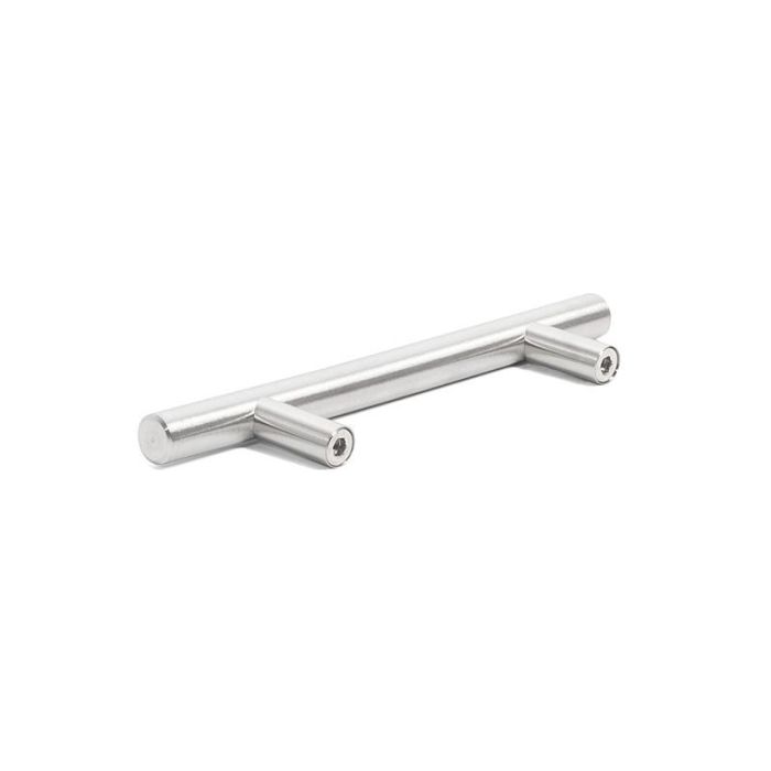 Trentadue Tirador Pireo Cilíndrico Acero Inox Mate Distancia 768mm H:36mm Ø:12mm para Cajones y Armarios Cocina Baño Dormitorio