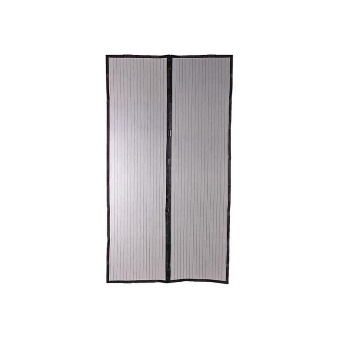 Mosquitera de cortina magnética anti-insectos para puertas, Poliéster negro, H220 x L100 cm, malla apretada con cierre magnético. 1 Mosquitera de cortina magnética anti-insectos para puertas, Poliéster negro, H220 x L100 cm, malla apretada con cierre magnético. 1