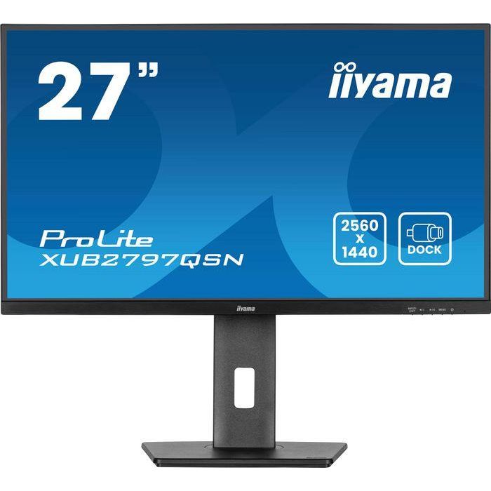 iiyama XUB2797QSN-B2 Monitor 27" QHD (2560x1440) IPS 1ms 100Hz con USB-C, HDMI, DP, Altavoces y Pivot, Negro 1 iiyama XUB2797QSN-B2 Monitor 27" QHD (2560x1440) IPS 1ms 100Hz con USB-C, HDMI, DP, Altavoces y Pivot, Negro 1