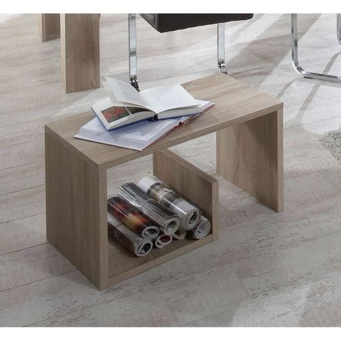 Mesa de centro - Decoración en roble - L59 x H38 x D36 cm - Fabricada en Alemania 1 Mesa de centro - Decoración en roble - L59 x H38 x D36 cm - Fabricada en Alemania 1