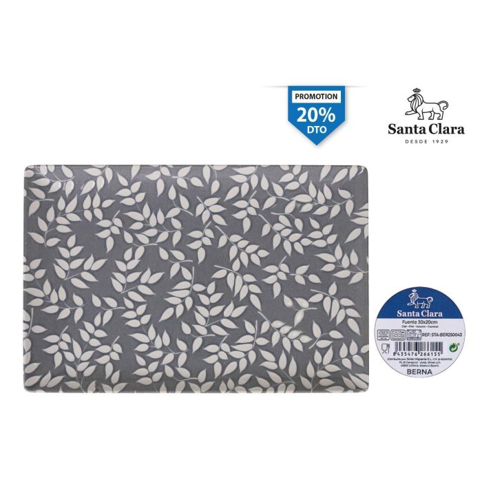 Fuente rectangular Santa Clara 30x20 cm Berna Elite brillo (6 Unidades) Fuente rectangular Santa Clara 30x20 cm Berna Elite brillo (6 Unidades)