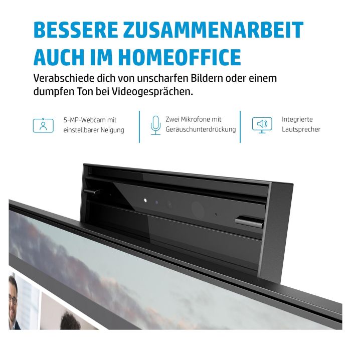 HP E24m G4 Monitor USB-C Conferencing FHD 23.8" IPS 75Hz 5ms 99% sRGB Altavoces Micrófono Cámara 65W PD USB Hub 4