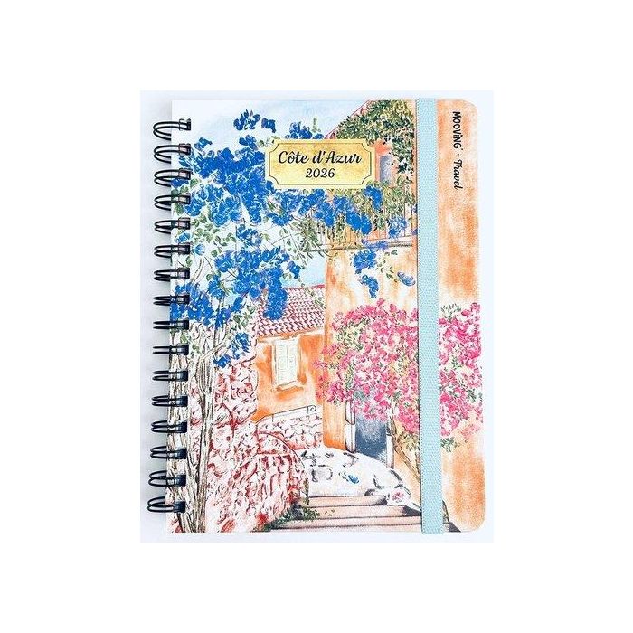 Agenda Anual (2026) Mooving Travel Wire-O Tapa Extra Con Goma 150X210 S/V