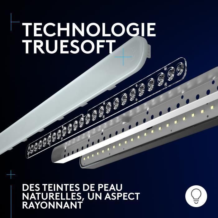 Iluminación de acento RGB dual: Litra Beam LX muestra tonos de piel naturales y una apariencia radiante, iluminación de acento frontal Al 4