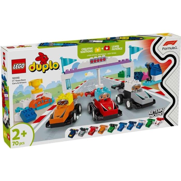 Juego de construccion coches de carreras y pilotos del equipo de f1 lego duplo. 4 Juego de construccion coches de carreras y pilotos del equipo de f1 lego duplo. 4