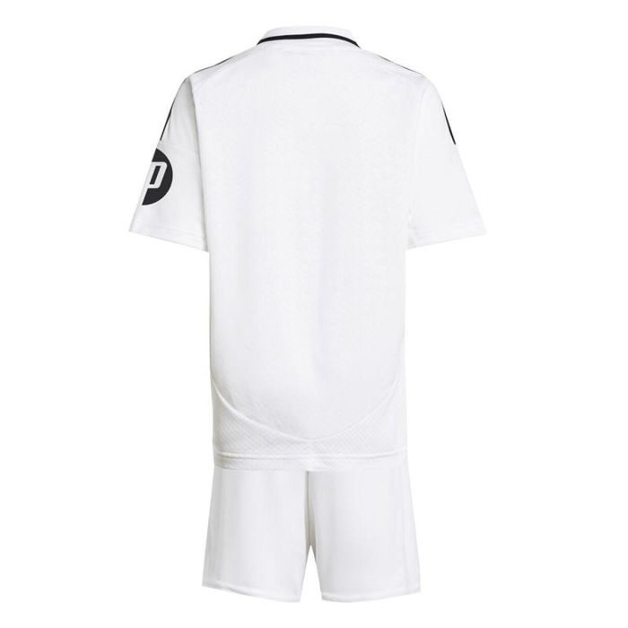 Set Equipación de Fútbol para Niños Adidas Real Madrid 24/25 Home Blanco 4 Set Equipación de Fútbol para Niños Adidas Real Madrid 24/25 Home Blanco 4