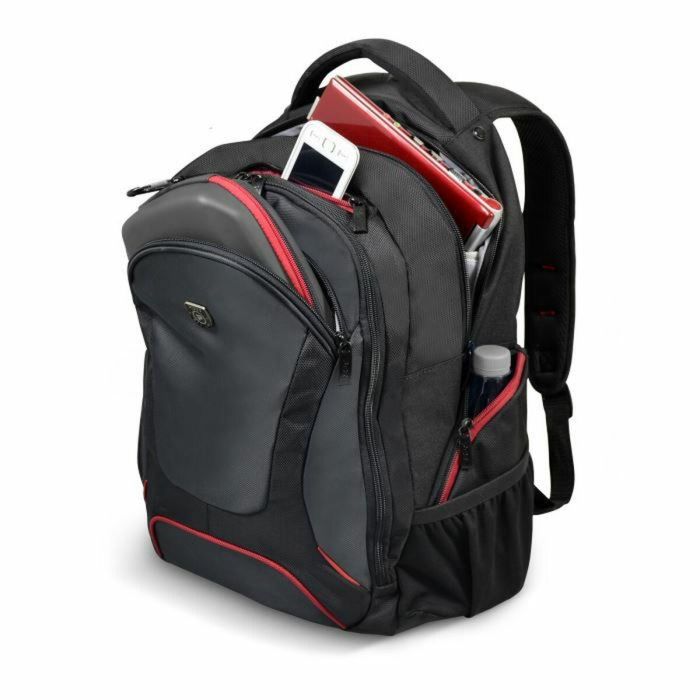 Port Designs Mochila Portátil Courchevel 15,6" y Tablet 10,1" Reforzada con Funda Lluvia Negra