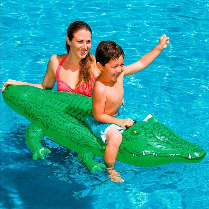 Figura Hinchable para Piscina Intex Cocodrilo 168 x 86 cm (12 Unidades) 2 Figura Hinchable para Piscina Intex Cocodrilo 168 x 86 cm (12 Unidades) 2