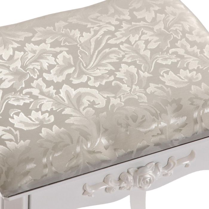 Tocador Blanco Con Taburete Y Luces Led Glow Versa 40X144CM 9 Tocador Blanco Con Taburete Y Luces Led Glow Versa 40X144CM 9