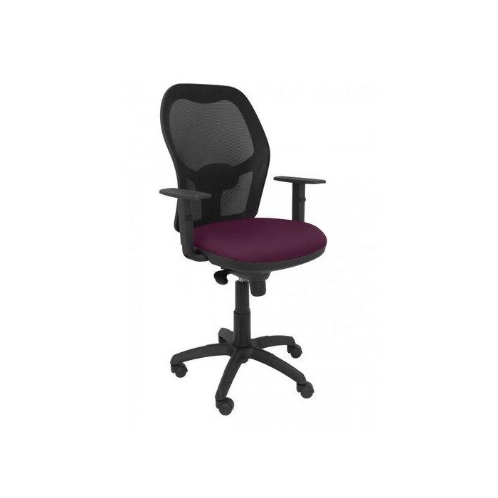 Silla Piqueras Y Crespo Jorquera Brazos Regulables Mecanismo Sincro Con Regulador De Tension Respaldo De Malla Negra Y Asiento Tapizado Bali Morado Silla Piqueras Y Crespo Jorquera Brazos Regulables Mecanismo Sincro Con Regulador De Tension Respaldo De Malla Negra Y Asiento Tapizado Bali Morado
