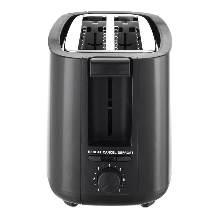 Edm Tostadora Black Design Doble Ranura Larga 1400W, Función Calentar/Descongelar, Superficie Tacto Frío, Negro 2 Edm Tostadora Black Design Doble Ranura Larga 1400W, Función Calentar/Descongelar, Superficie Tacto Frío, Negro 2