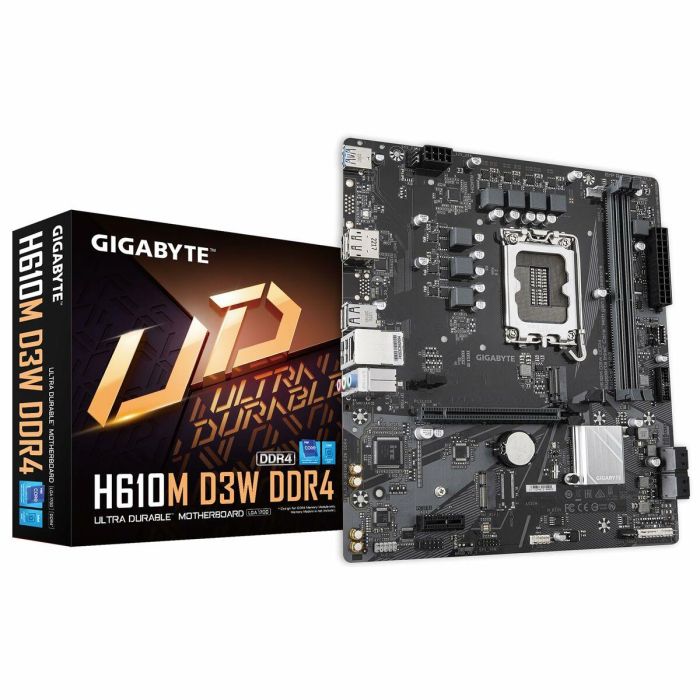 GIGABYTE H610M D3W DDR4 placa base Intel H610 LGA 1700 micro ATX 4 GIGABYTE H610M D3W DDR4 placa base Intel H610 LGA 1700 micro ATX 4