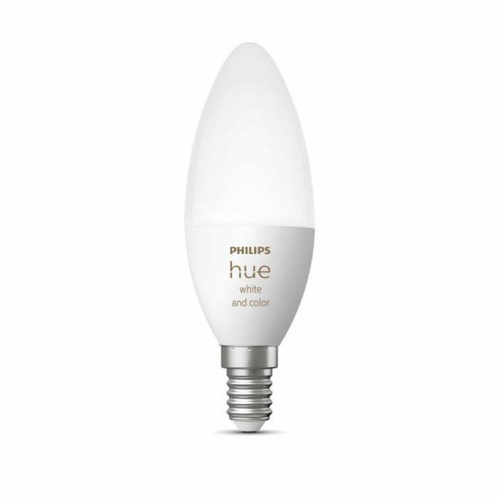 Philips Hue White & Color Ambiance Bombilla LED Inteligente de Llama E14 5.5W Compatible con Bluetooth Philips Hue White & Color Ambiance Bombilla LED Inteligente de Llama E14 5.5W Compatible con Bluetooth