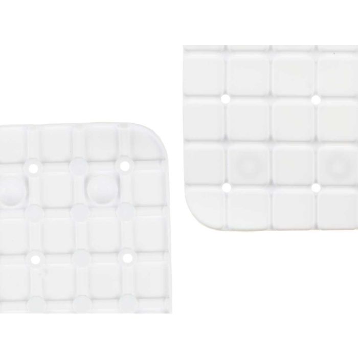 Alfombra Baño Antideslizante Cuadros Blanco Grd Berilo 6X45CM (6 Unidades) 3 Alfombra Baño Antideslizante Cuadros Blanco Grd Berilo 6X45CM (6 Unidades) 3