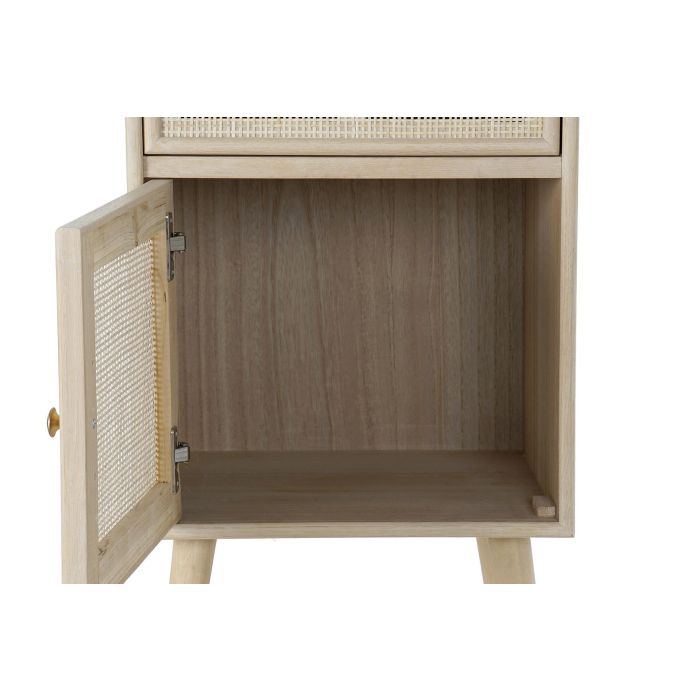 Mesita De Noche Scandi DKD Home Decor Natural Dorado 37 x 70 x 42.2 cm 4