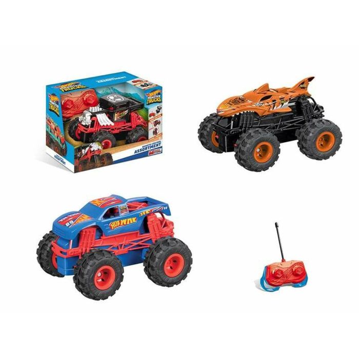 Coche Radio Control Hot Wheels mini Monster Truck 1:28 14,5 x 9,2 x 9 cm Coche Radio Control Hot Wheels mini Monster Truck 1:28 14,5 x 9,2 x 9 cm