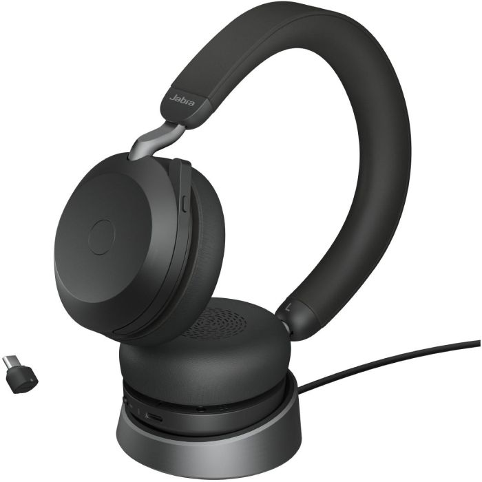 Jabra Evolve2 75 Link380c UC Stereo Auriculares Inalámbricos y Alámbricos, Llamadas/Música, Negro 3
