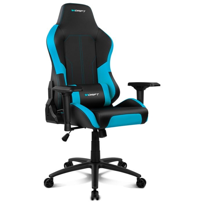 DRIFT DR250 Silla para videojuegos de PC Asiento acolchado tapizado Negro, Azul DRIFT DR250 Silla para videojuegos de PC Asiento acolchado tapizado Negro, Azul