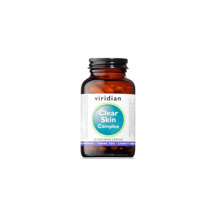 VIRIDIAN Clear Skin Complex 60 Cápsulas Veganas para el Mantenimiento de la Piel en Condiciones Normales