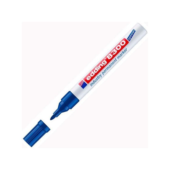 Edding Marcador Permanente Industrial 8300 Azul Edding Marcador Permanente Industrial 8300 Azul