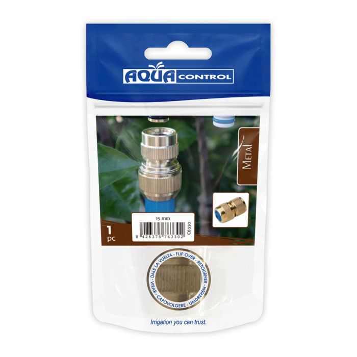 Aqua Control Conector Rápido Latón 5/8" (15mm) para Manguera 1