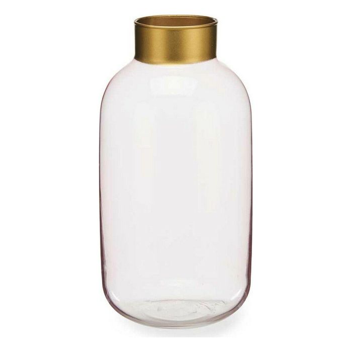 Jarron Cristal Liso Oro Grande Champagne Giftdecor 14X29CM (6 Unidades) Jarron Cristal Liso Oro Grande Champagne Giftdecor 14X29CM (6 Unidades)