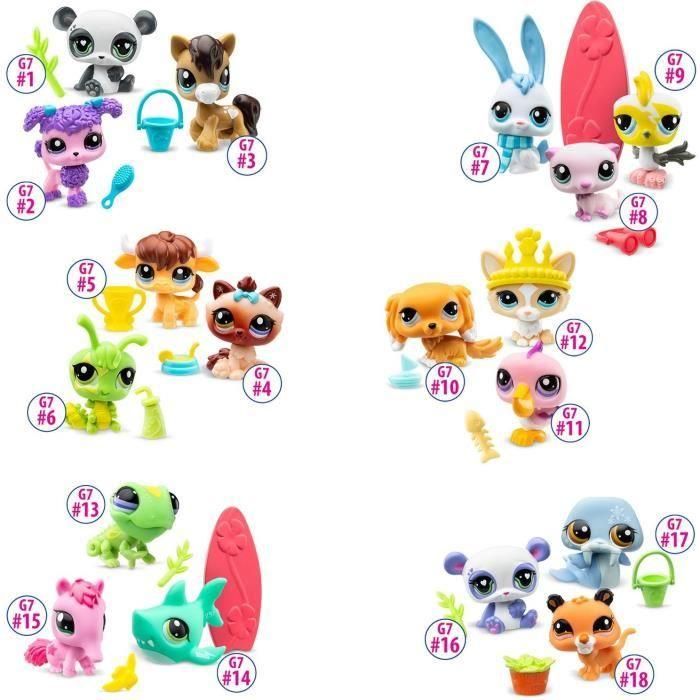 BANDAI - Littlest Pet Shop - 3 Mascotas Sorpresa - Animalitos para coleccionar - BF00568 1