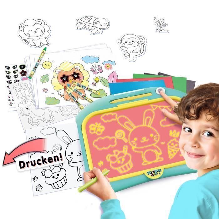 Canal Toys Pizarra Impresora Doodle Copy para dibujar, imprimir y colorear +4 años - Incluye 35 Plantillas y Crayones (40x33x6 cm) 1 Canal Toys Pizarra Impresora Doodle Copy para dibujar, imprimir y colorear +4 años - Incluye 35 Plantillas y Crayones (40x33x6 cm) 1