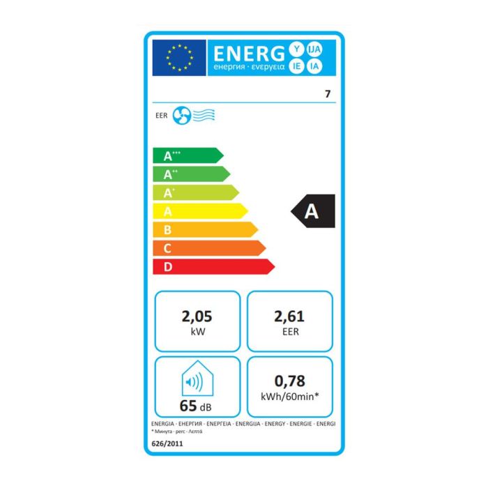 Fulmo Aire acondicionado portátil solo frío 7000BTU/hora 800W, ventilador, deshumidificador, ideal para 10-16m² 4