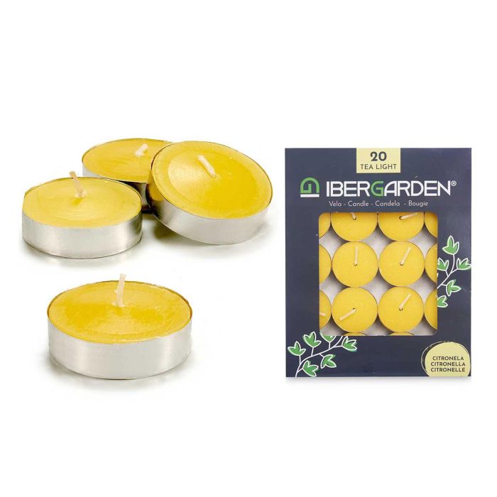Set 20 Velas Tea Light Citronela Ibergarden 15X19CM (48 Unidades) 1 Set 20 Velas Tea Light Citronela Ibergarden 15X19CM (48 Unidades) 1
