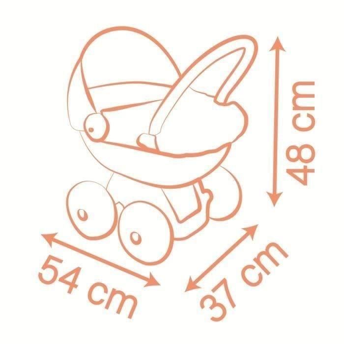 Smoby SMO3032162203958 - Baby Nurse Cochecito de abrazos para muñecas - A partir de 18 meses 2