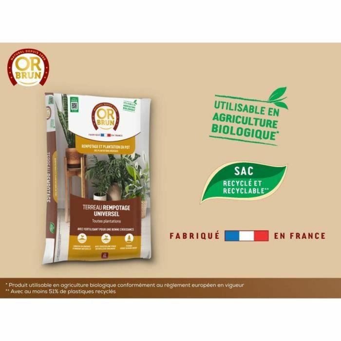 Or Brun OBRTREM6U Tierra Universal para Macetas Brown Gold 6L Mejora el Crecimiento 4 Or Brun OBRTREM6U Tierra Universal para Macetas Brown Gold 6L Mejora el Crecimiento 4
