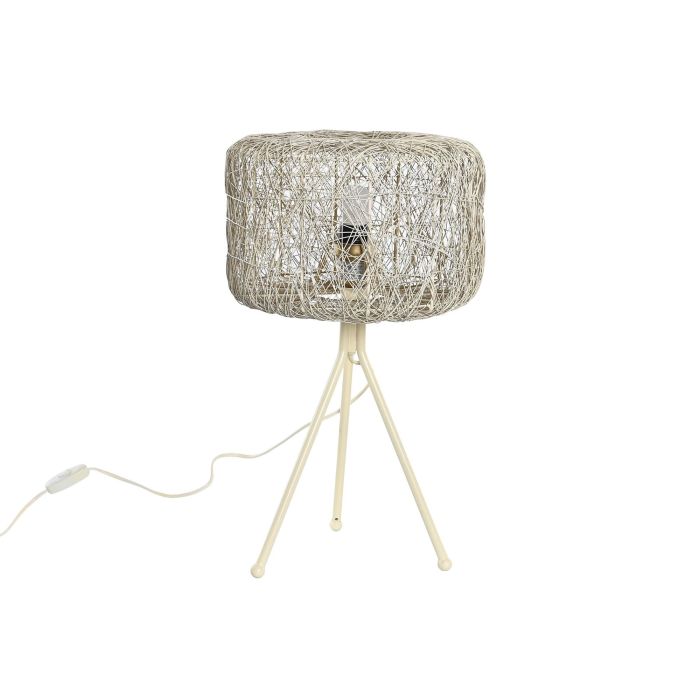 DKD Home Decor Lámpara de Sobremesa Loft Colección Indus Blanco Metal E27 Max 50W - 33x33x50 cm 4 DKD Home Decor Lámpara de Sobremesa Loft Colección Indus Blanco Metal E27 Max 50W - 33x33x50 cm 4