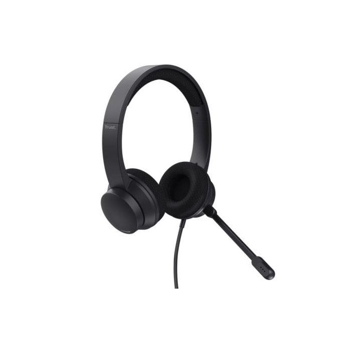 Trust Auriculares Ayda Estéreo Cable Usb Con Micrófono Cancelacion De Ruido Ajustable Negro 1 Trust Auriculares Ayda Estéreo Cable Usb Con Micrófono Cancelacion De Ruido Ajustable Negro 1