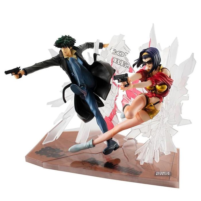 Megahouse Figura Cowboy Bebop Spike & Fak 1/8 PVC Estatua 21cm y 22cm 2
