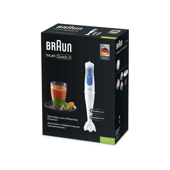 Batidora de Mano Braun MQ 3000 Smoothie Blanco Blanco/Azul 700 W 4 Batidora de Mano Braun MQ 3000 Smoothie Blanco Blanco/Azul 700 W 4