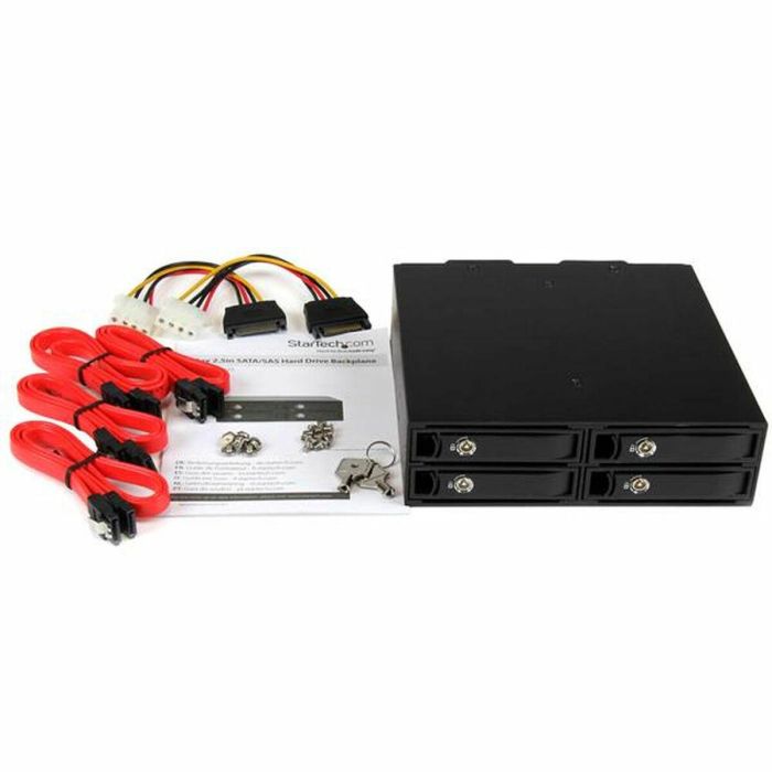 Rack Startech SATSASBP425 Negro Portátil 2,5" 3 Rack Startech SATSASBP425 Negro Portátil 2,5" 3