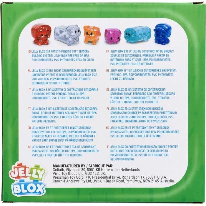 JELLY BLOX GOL8720077350069 Set Amigos de la Granja - Juego de Construcción con Ladrillos Suaves y Flexibles - A partir de 2 años 3 JELLY BLOX GOL8720077350069 Set Amigos de la Granja - Juego de Construcción con Ladrillos Suaves y Flexibles - A partir de 2 años 3
