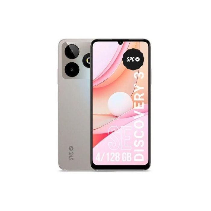SPC 25264128L Smartphone Discovery 3 SE 4GB RAM 128GB Almacenamiento Pantalla 6.8" HD+ 5000mAh NFC Cámara Dual Android 14 Gris Claro SPC 25264128L Smartphone Discovery 3 SE 4GB RAM 128GB Almacenamiento Pantalla 6.8" HD+ 5000mAh NFC Cámara Dual Android 14 Gris Claro