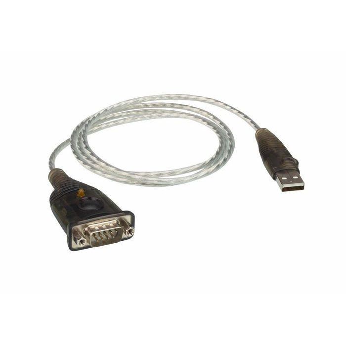 Aten Adaptador USB a RS-232 Serie Convertidor 1m DB9 COM para PC y Mac 1