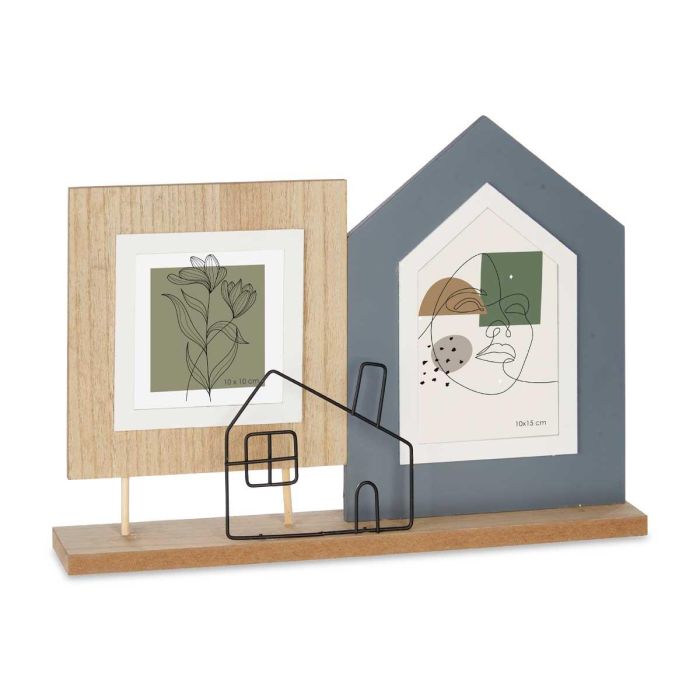 Portafotos Doble Casa Giftdecor 36X26CM (6 Unidades) 1 Portafotos Doble Casa Giftdecor 36X26CM (6 Unidades) 1