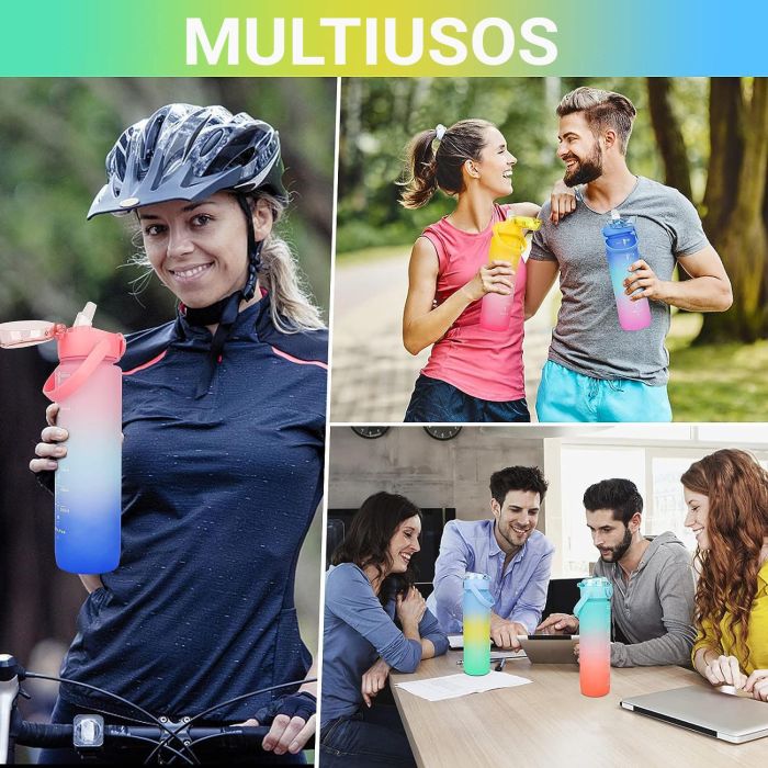 Botella de Agua Sport Multicolor 600 ml - Bewinner (12 Unidades) 3 Botella de Agua Sport Multicolor 600 ml - Bewinner (12 Unidades) 3