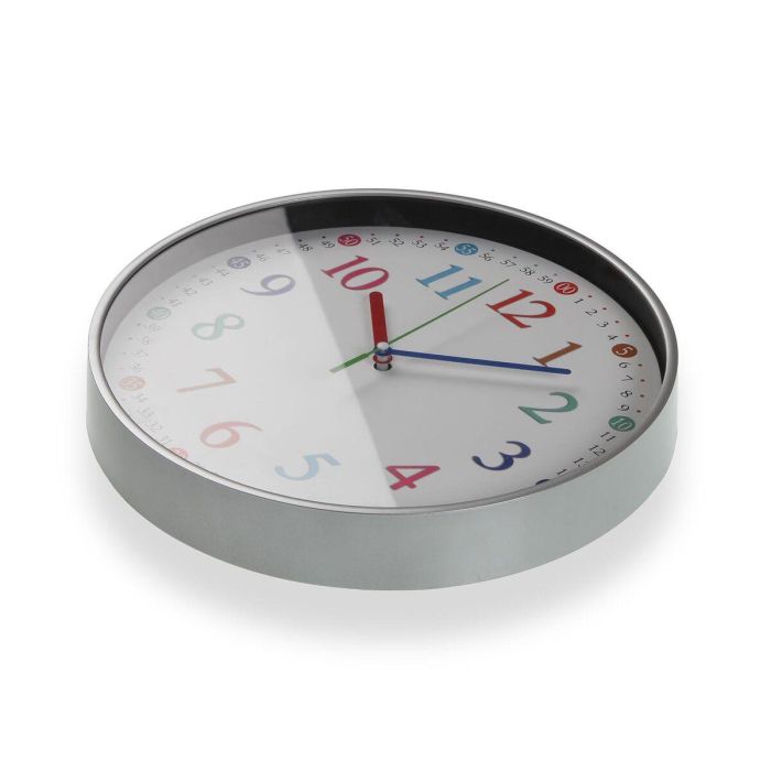 Reloj de Pared Versa Multicolor Plástico 30 x 30 x 4,5 cm 2 Reloj de Pared Versa Multicolor Plástico 30 x 30 x 4,5 cm 2
