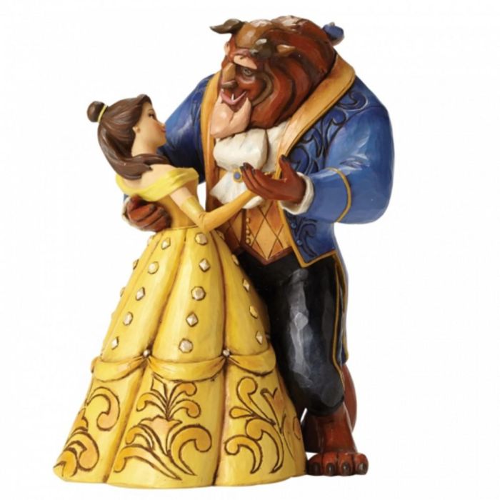 Enesco Figura Disney La Bella y la Bestia de Resina de Piedra 23 cm Enesco Figura Disney La Bella y la Bestia de Resina de Piedra 23 cm
