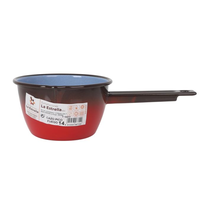 Cazo Pico 14 cm - 1.1L "Fuego" Inde (6 Unidades) 2 Cazo Pico 14 cm - 1.1L "Fuego" Inde (6 Unidades) 2
