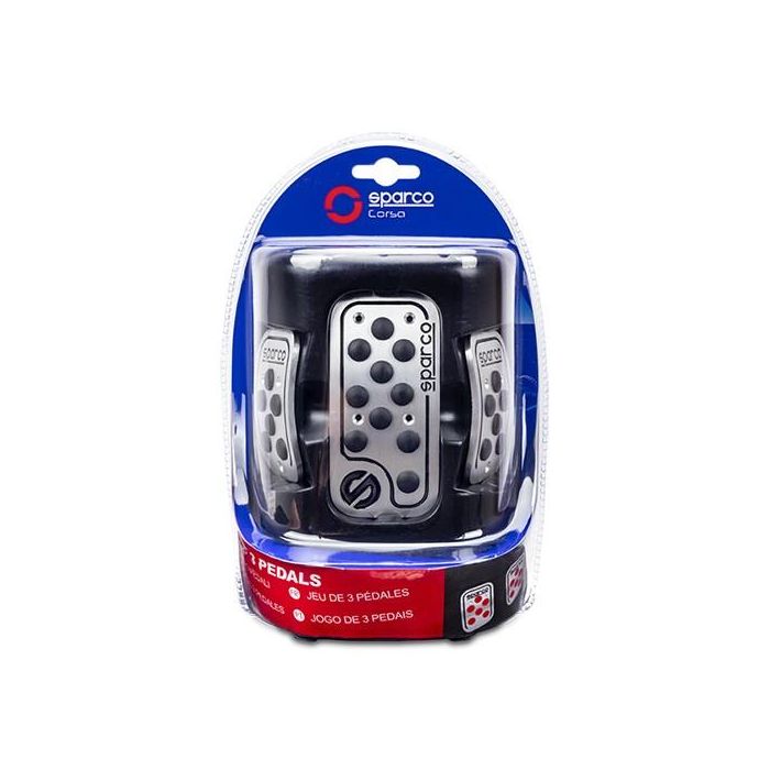 Pedales Racing Alum-Goma Negra SPC0406BK 3 Pedales Racing Alum-Goma Negra SPC0406BK 3