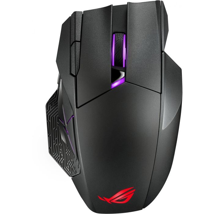 ASUS ROG Spatha X Ratón Gaming Óptico Inalámbrico RF + USB-C 19000 DPI Negro